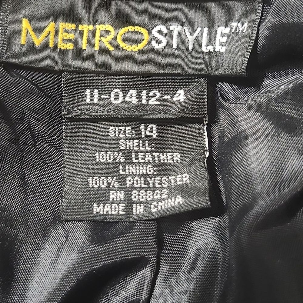 Metrostyle Black Straight Leg Women's Pants - Picture 6 of 7